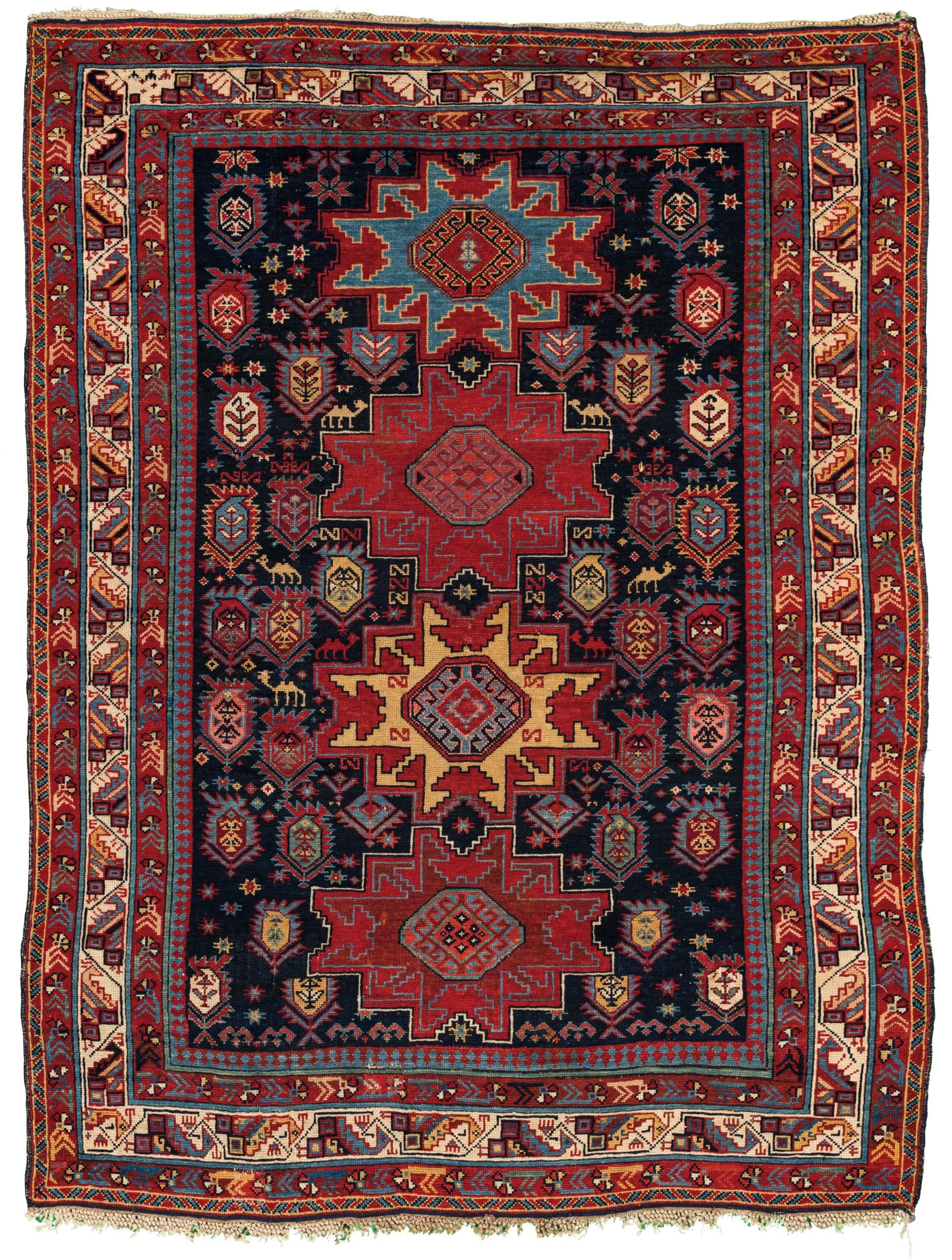 Carpet from which the 32 pieces are cut